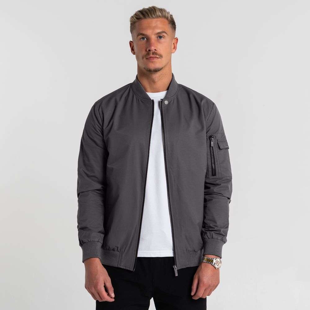 Neves Bomber Jacket - Zinc