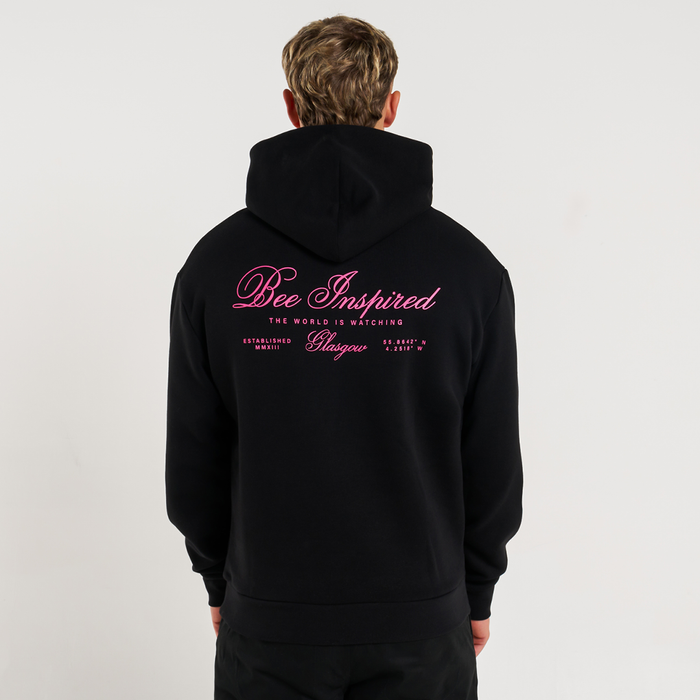 Olise Hoodie - Black/Pink